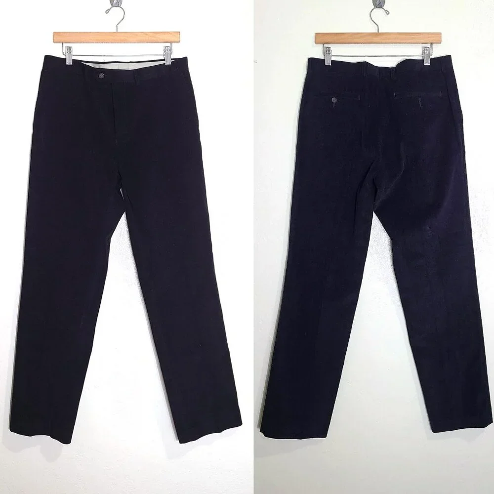 Lauren Ralph Lauren Fine Wale Corduroy Pants Mens 33W x 32L Navy